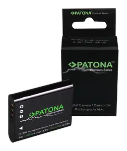 Camcorder battery PATONA PT1219 Lithium‑Ion 1100 mAh, 39×34×8 mm
