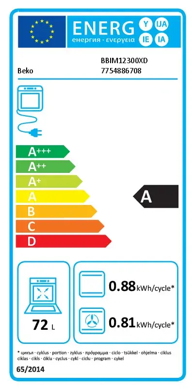 BEKO BBIM12300XD встраиваемый духовой шкаф Photo 10