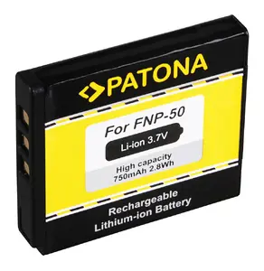 Battery for camera PATONA 1014 (Li‑Ion) 750 mAh — 39.6×6.4×35.1 mm