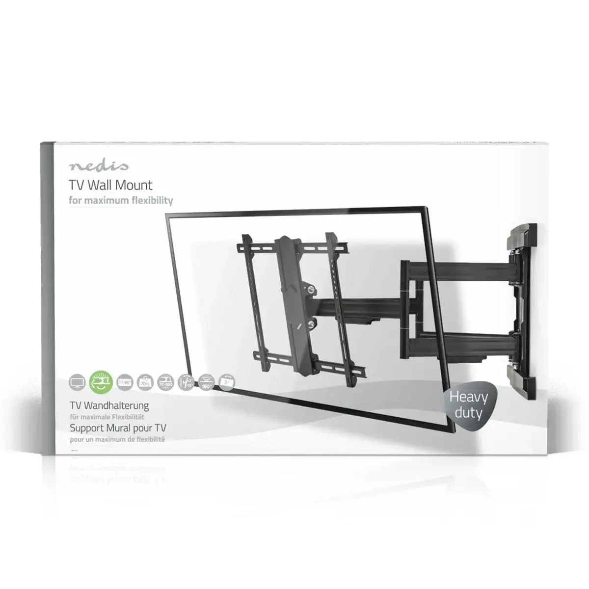 Nedis TVWM6551BK настенное крепление для 80" Photo 5