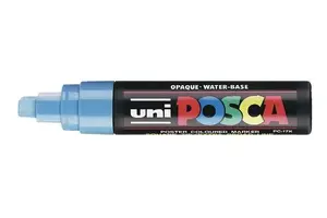 Марķieris POSCA uni PC-17K — kaltveida uzgalis, zils, līnija 15 mm