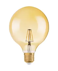 LED spuldze Osram RF1906 GLOBE 51 7 W/824 E27 — 7 W, 725 lm, 2500 K silti balta