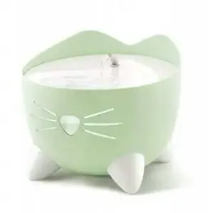 Catit Pixi Fountain Combo pet water fountain 2.5 L with bowl, mint green (CH-7131)