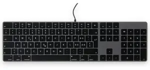 Keyboard LMP KB-1843 — 106-key USB-C numeric keyboard, aluminum, macOS layout, space gray