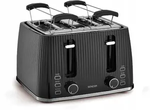 Toaster SENCOR STS 7541BK — 2-slice, adjustable browning, removable crumb tray