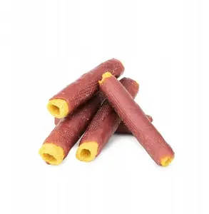 Suņu gardums Hau & Miau Pausesnack — rīsu ruļļi ar pīli, 500 g