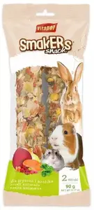 Vitapol Smakers vegetable snack for rodents and rabbit in foil 90 g — pack of 6