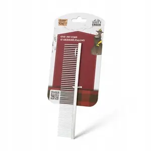 Steel Comb Barry King BK-14057, gray, 3.4 x 18.2 cm