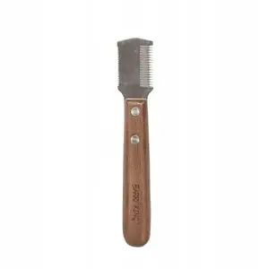 Trimmer for Pets Barry King BK-14646 double-sided walnut wood handle stainless steel blades 2.7×15.6 cm