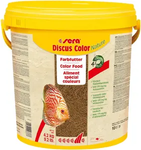 Корм для рыб sera Discus Color Nature гранулы 4,2 кг / 10 л, для цихлид