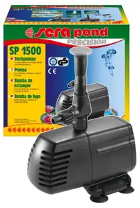 Gaisa sūknis sera SP 1500 dīķim un strūklakai, 230 V, 50 Hz, melns