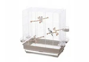 Bird Cage IMAC Carlotta, white/dark beige, 50 x 30 x 56 cm