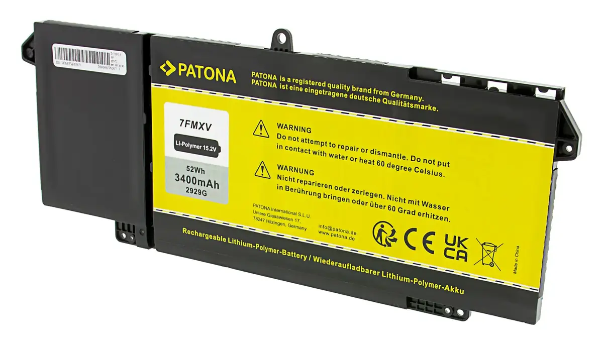 PATONA 2929 LiPo 3400 мА·ч аккумулятор Photo 2