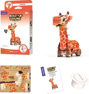 3D Puzzle Anek — Buduj i słuchaj: Żyrafa (Giraffe) — educational assembly toy