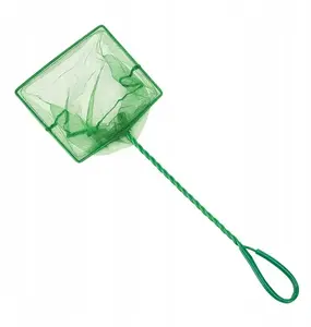 Tīkla tīkls zivīm AQUAEL Aqua Natura, zaļš, PVC rokturis ar sieta audumu, 15 × 12,5 cm galva, garums 30 cm