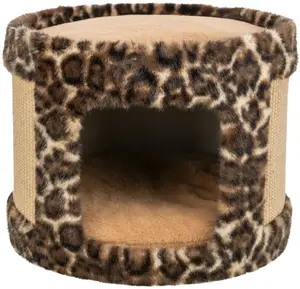 Домик для кошки Trixie TRIXIE 48180 плюш полиэстер для дома коричневый 38×25×38 см