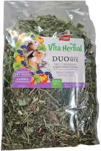 Травяной снеак для грызунов и кроликов Vitapol Vita Herbal Duo Snack 400 г — фруктовый луг