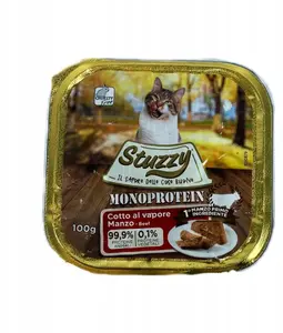 Mitrā kaķu barība STUZZY Monoprotein liellops 100 g trauks