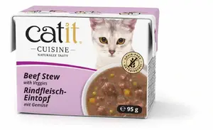 Cat food Catit 42146 (Adult) — beef & vegetable wet food, 95 g, grain-free, soy-free