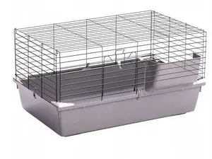 Клетка для грызунов и кролика Panama Pet CAVIA, серый, 75 x 47 x 43 см