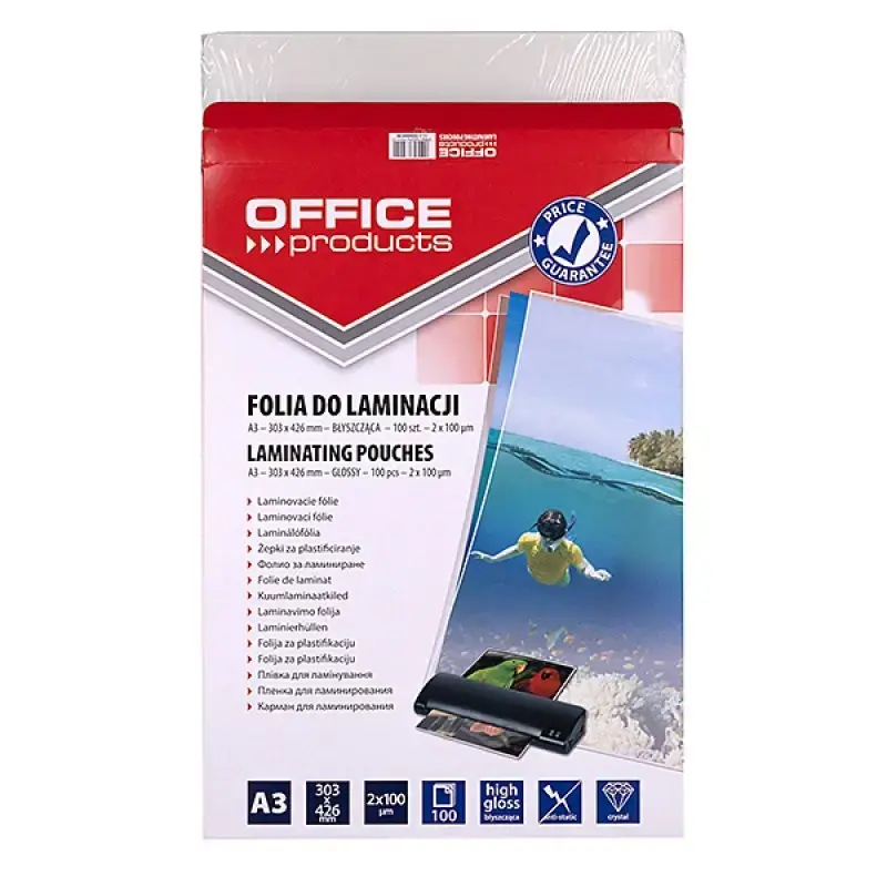 Laminating film PBS Connect A3 2x100 μm, 100 sheets Photo 2