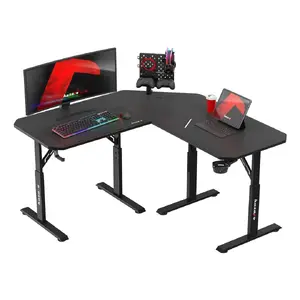 Gaming desk Huzaro Hero 7.3 Black — ergonomic gaming table, model HZ-HERO 7.3 BLACK
