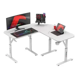 Игровой стол Huzaro Hero 7.3 White — эргономичный игровой стол, белый