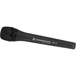 Sennheiser MD 46 handheld dynamic reporter microphone, cardioid pattern, MD 46