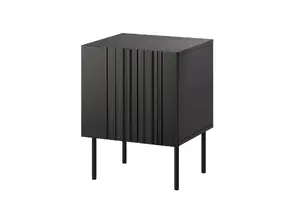 Прикроватные тумбы 2 шт. Cama Meble ISLA 44,5×40×59 см черный матовый MDF/ДСП