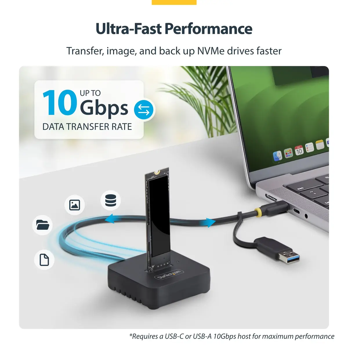 StarTech M.2 NVMe doka adapteris USB-C/USB-A 10Gbps Photo 5