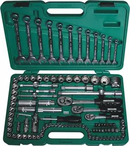 Tool set Honiton H4321 — 111 pieces — hand and workshop tools, sockets, bits, case