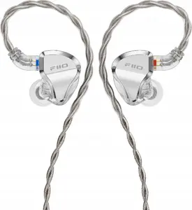 Внутриканальные мониторы FiiO JH5 серебристые — гибридные IEM, 1 динамический + 4 BA