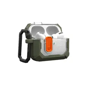 Aizsargvāciņš URBAN austiņām/komplektam modelis 104132117272 — PC + TPU, pelēks/olīvu