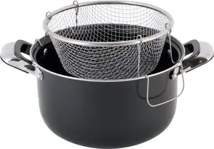 Cookware pot Kamille 24 cm 4 L with strainer and deep-frying basket, model 5821
