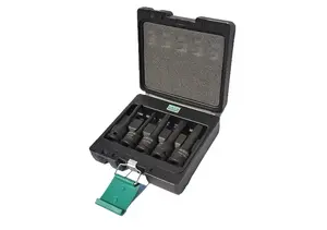 Uzgaļu komplekts Honiton H4005 — 1/2" triecienizturīgas sešstūra (imbus) H5–H12, 5 gab.