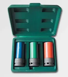 Impact Socket Set Honiton H1803 1/2" drive for wheels 17–21 mm, 3 pieces