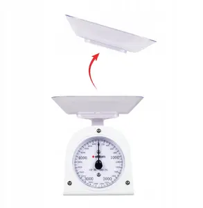 Kitchen scale KIWI KCQ mechanical 5 kg capacity, analog dial, countertop use