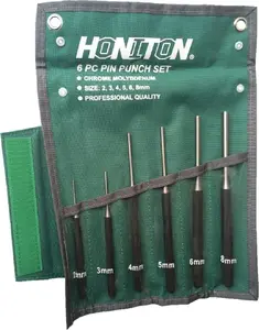 Punch set Honiton 6-piece H3934 — metal drive punches for pin, rivet and stake removal