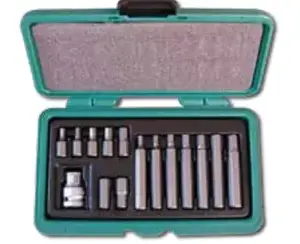 Set of 15 Hex (Allen) Screwdriver Bits Honiton H4014 — assorted sizes, compatible with standard bit holders