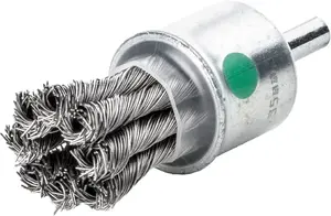 Wire cup brush MILWAUKEE S6 22×28×72 mm stainless steel knotted 0.35 mm, 3 pcs