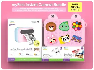 Instant camera bundle MYFIRST myFirst Camera Insta 20 with cross bag and 3 thermal paper rolls (stickers, white, color)