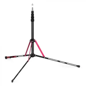 Apgaismojuma statīvs Manfrotto MS0490C — 3 kājas, maksimālais augstums 197 cm, minimālais 61 cm, 1,5 kg slodze, svars 0,78 kg