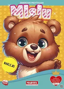 Soft toy ProNice plush bear with stickers — Zwierzaki przytulaki, model WM-07-0