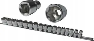 Socket Set Honiton H2208 — 17-piece 3/8" Drive Short Sockets 8–24 mm