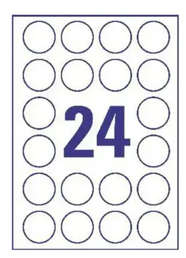 Avery Zweckform L7780-25 caurspīdīgas etiķetes 40×40 mm Photo 2
