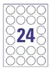 Avery Zweckform L7780-25 caurspīdīgas etiķetes 40×40 mm Photo 2
