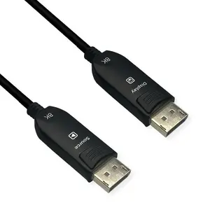 Кабель DisplayPort ROLINE 14.01.3502 DP→DP, 20 м, чёрный, диаметр 4.8 мм
