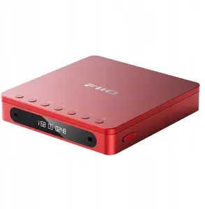 Portable CD Player FiiO DM13 BT, red — portable CD player with Bluetooth connectivity