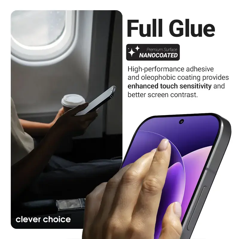 Crong 3D Armour Glass Lite — ekrāna aizsargs OnePlus 15 Photo 4