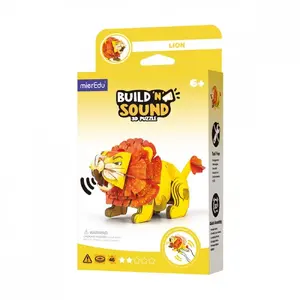 3D Puzzle Lion by MG DYSTRYBUCJA — MierEdu Build and Listen, model PP1112